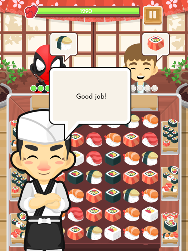 Sushi Chef Game Good Job Screenshot.
