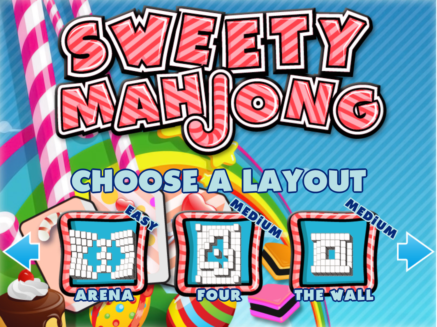 Sweety Mahjong Screen Layout 2 Screenshot. Screenshot.