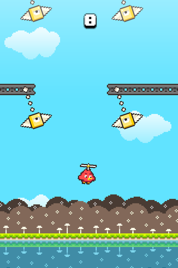 Swing Birds Game Play Screenshot.