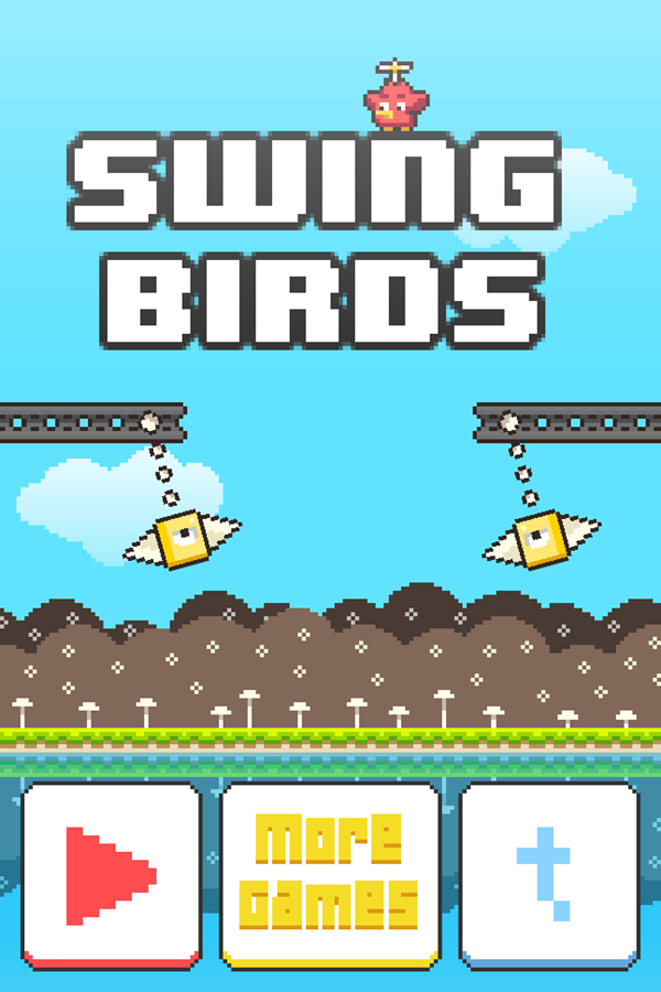 Swing Birds Game Welcome Screen Screenshot.