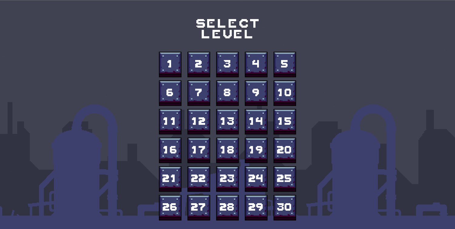 Switch It On Game Level Select Screen Screenshot.