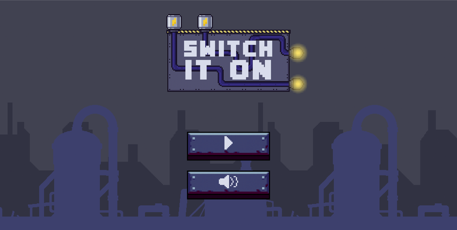 Switch It On Game Welcome Screen Screenshot.