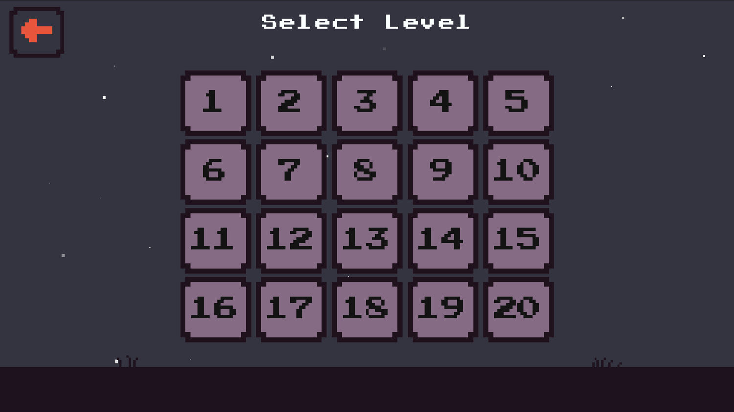 Switch Magic Game Level Select Screen Screenshot.