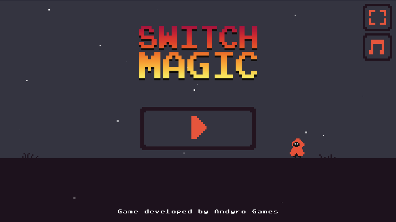 Switch Magic Game Welcome Screen Screenshot.