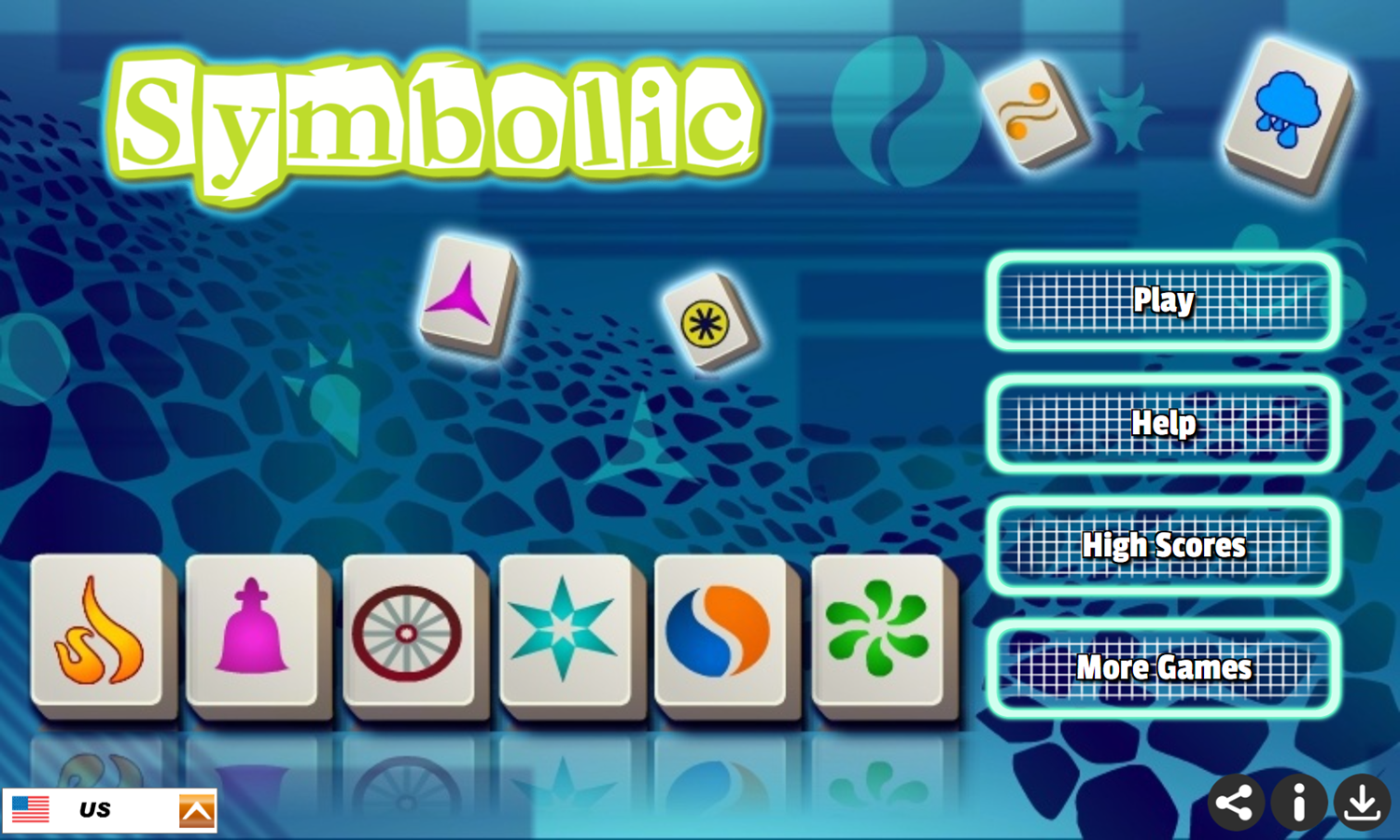 Symbolic Game Welcome Screen Screenshot.