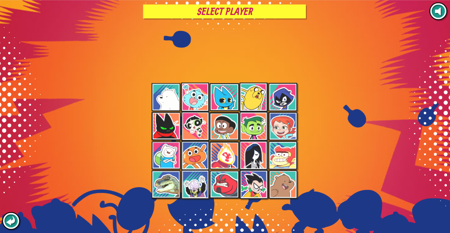 Table Tennis Ultra Mega Tournament Game Select Player Screen Screenshot.