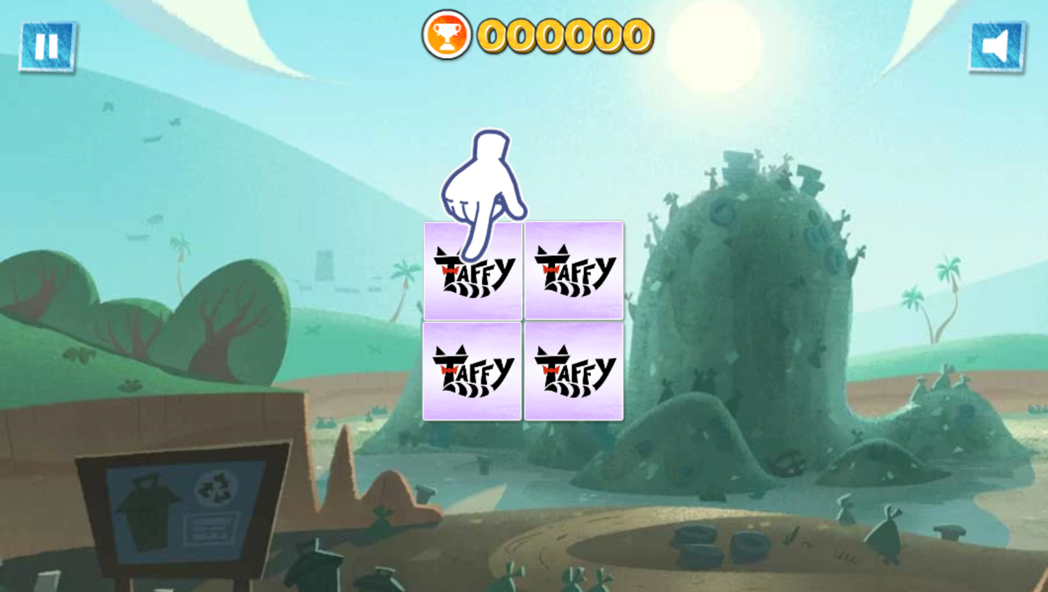 Taffy Match Up Game How To Play Screenshot.