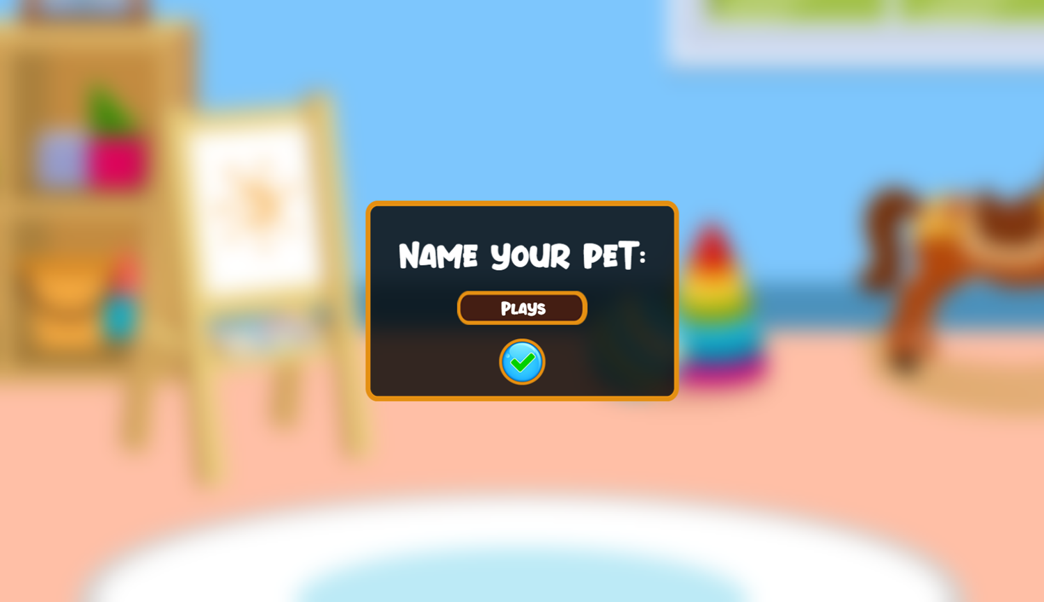 Take Care of Me Game Name Pet Screenshot.