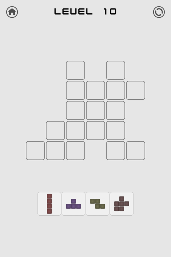 Tangram Blocks Level Challenge Screenshot.
