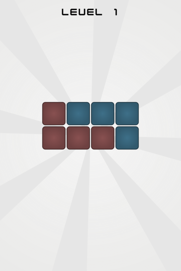 Tangram Blocks Game Level Complete Screenshot.