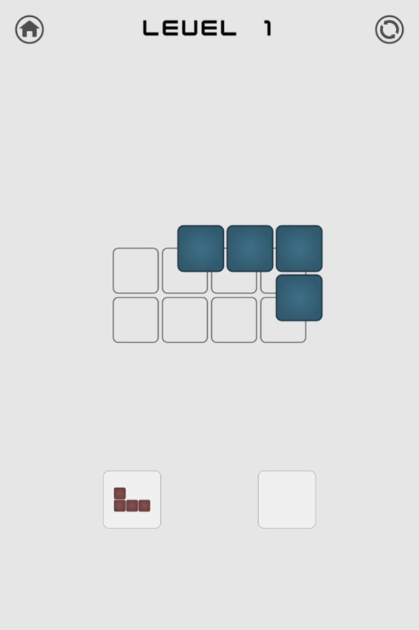 Tangram Blocks Level Play Screenshot.