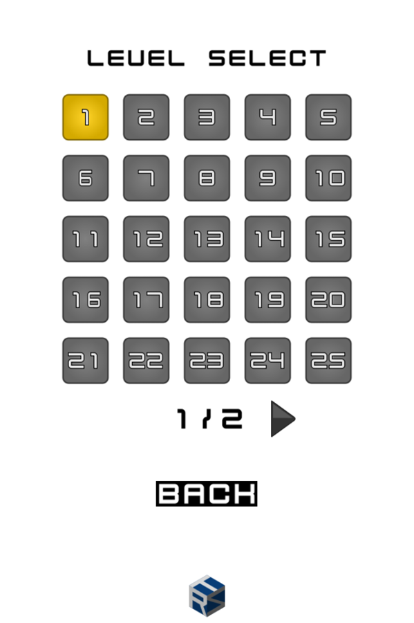 Tangram Blocks Level Select Screenshot.