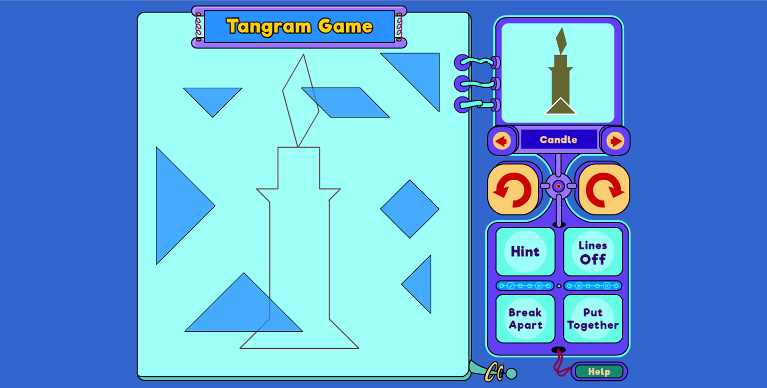 Tangram Game Play Screenshot.