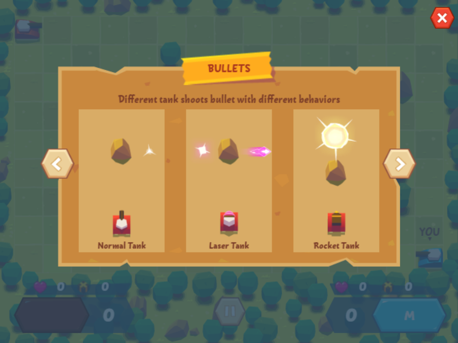 Tank Battle Game Bullets Screenshot.