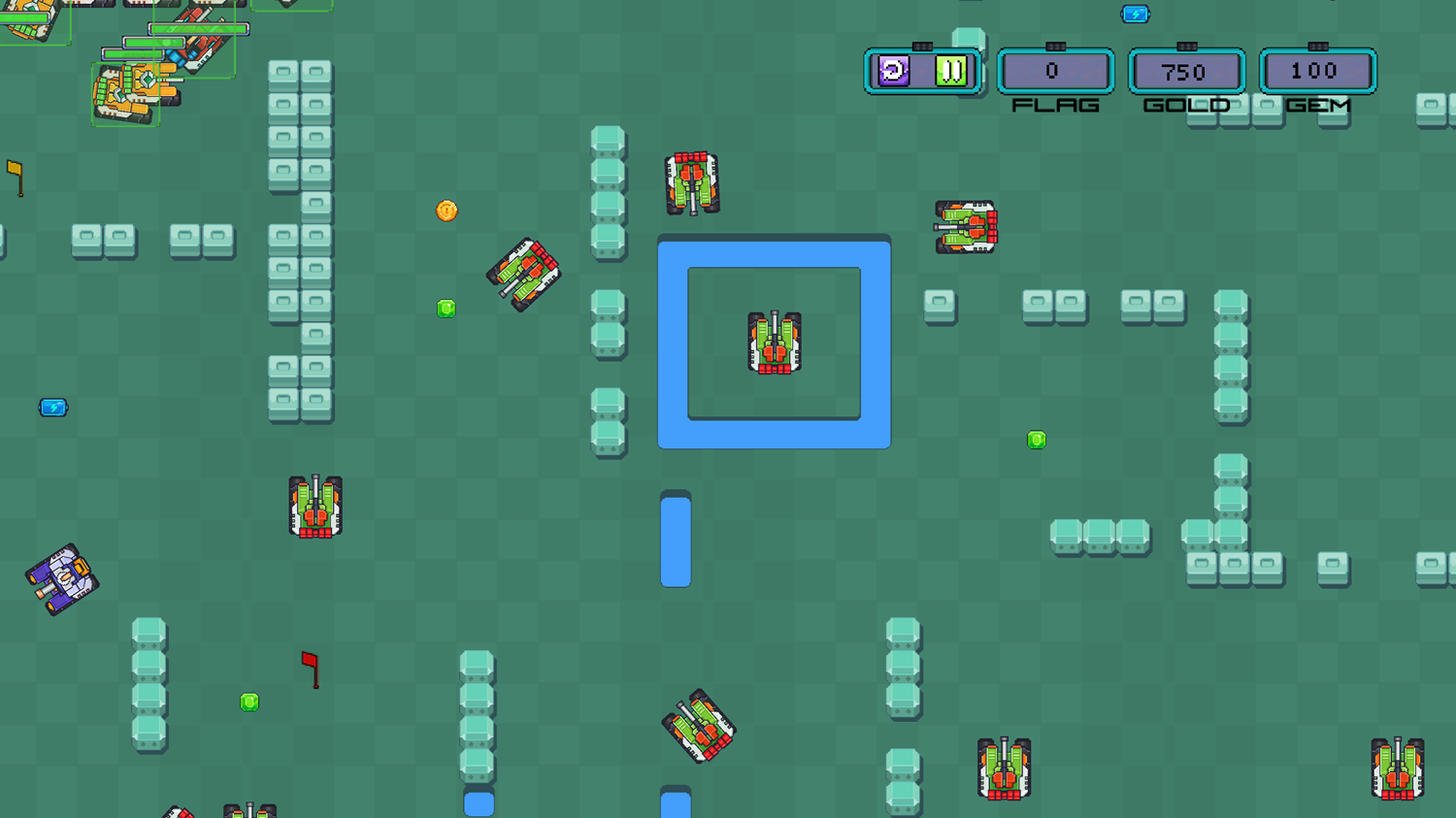 Tank Battle Ground Game Screenshot.