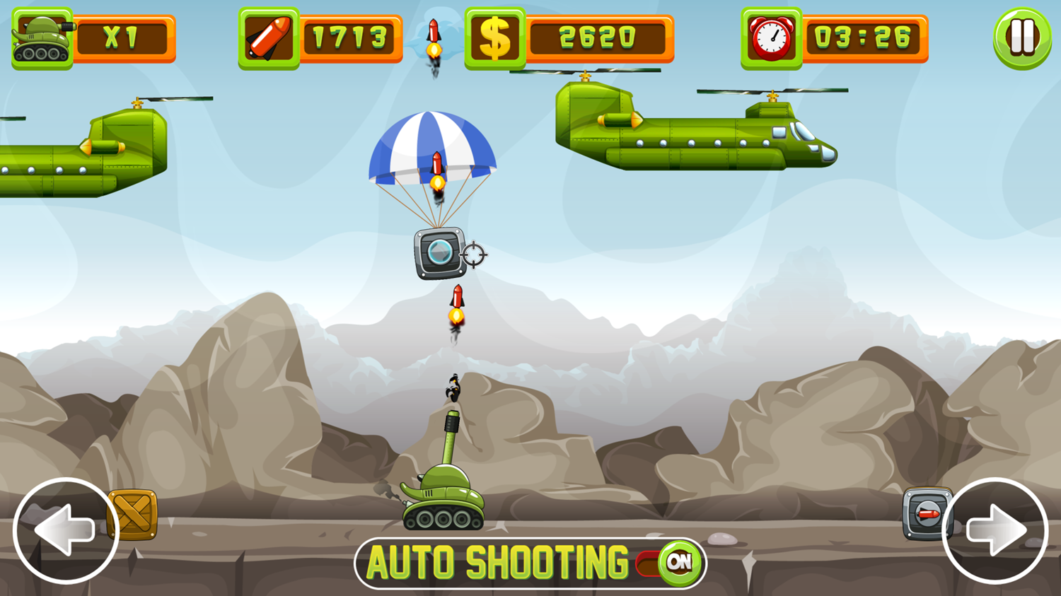 Tank Defender Game Screenshot.