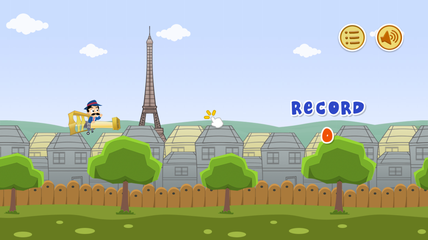 Tappy Dumont Game Start Screenshot.