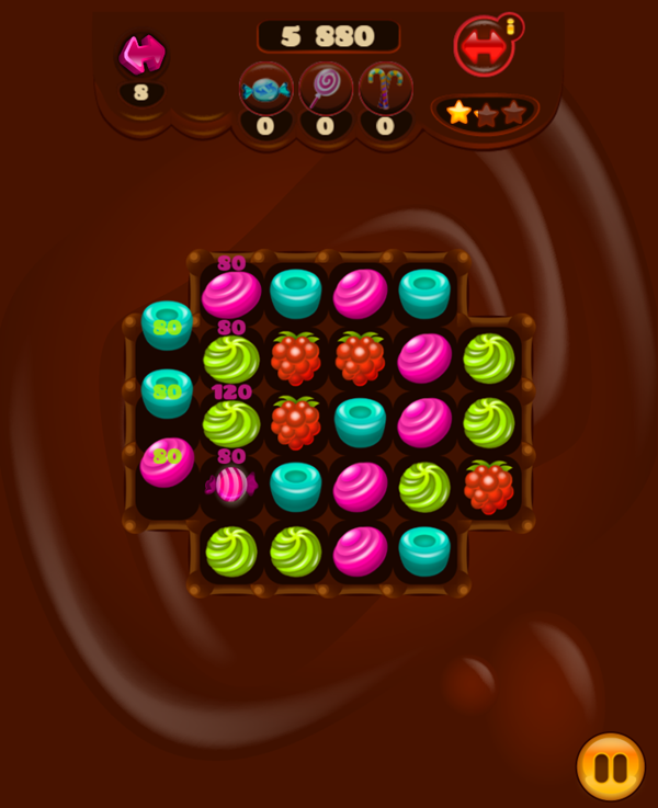 Tasty Jewel Game Play Screenshot.