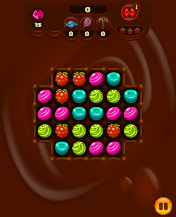 Tasty Jewel Game Start Screenshot.
