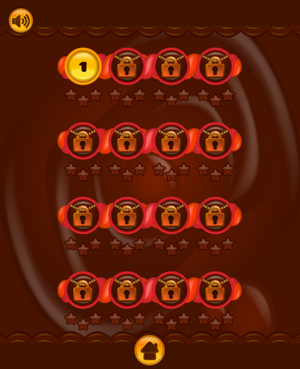 Tasty Jewel Game Level Select Screenshot.