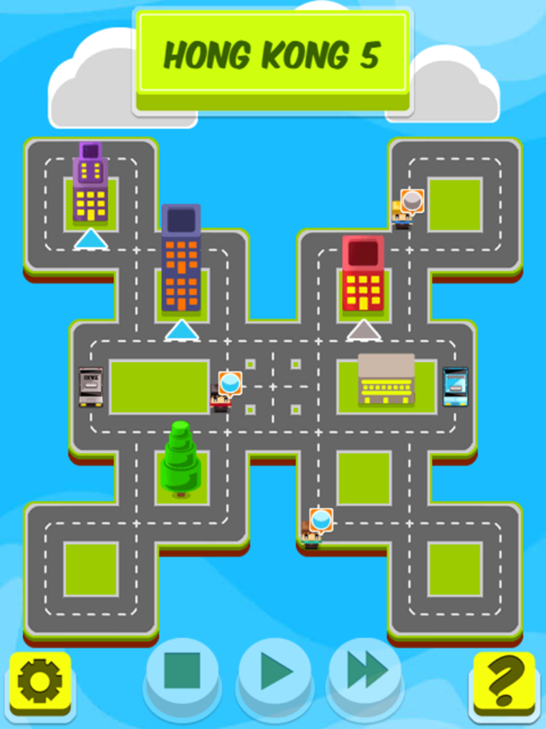 Taxi Pickup Game Level Progress Screenshot.