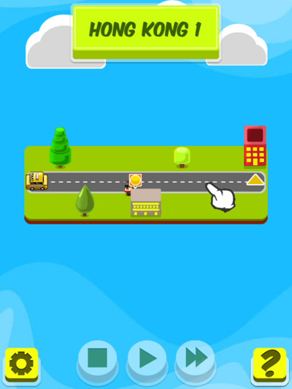 Taxi Pickup Game Level Start Screenshot.