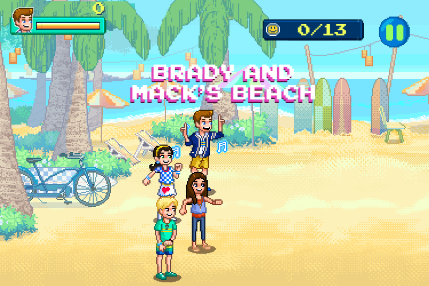 Teen Beach 2 Beach Bop Adventure Game Start Screenshot.