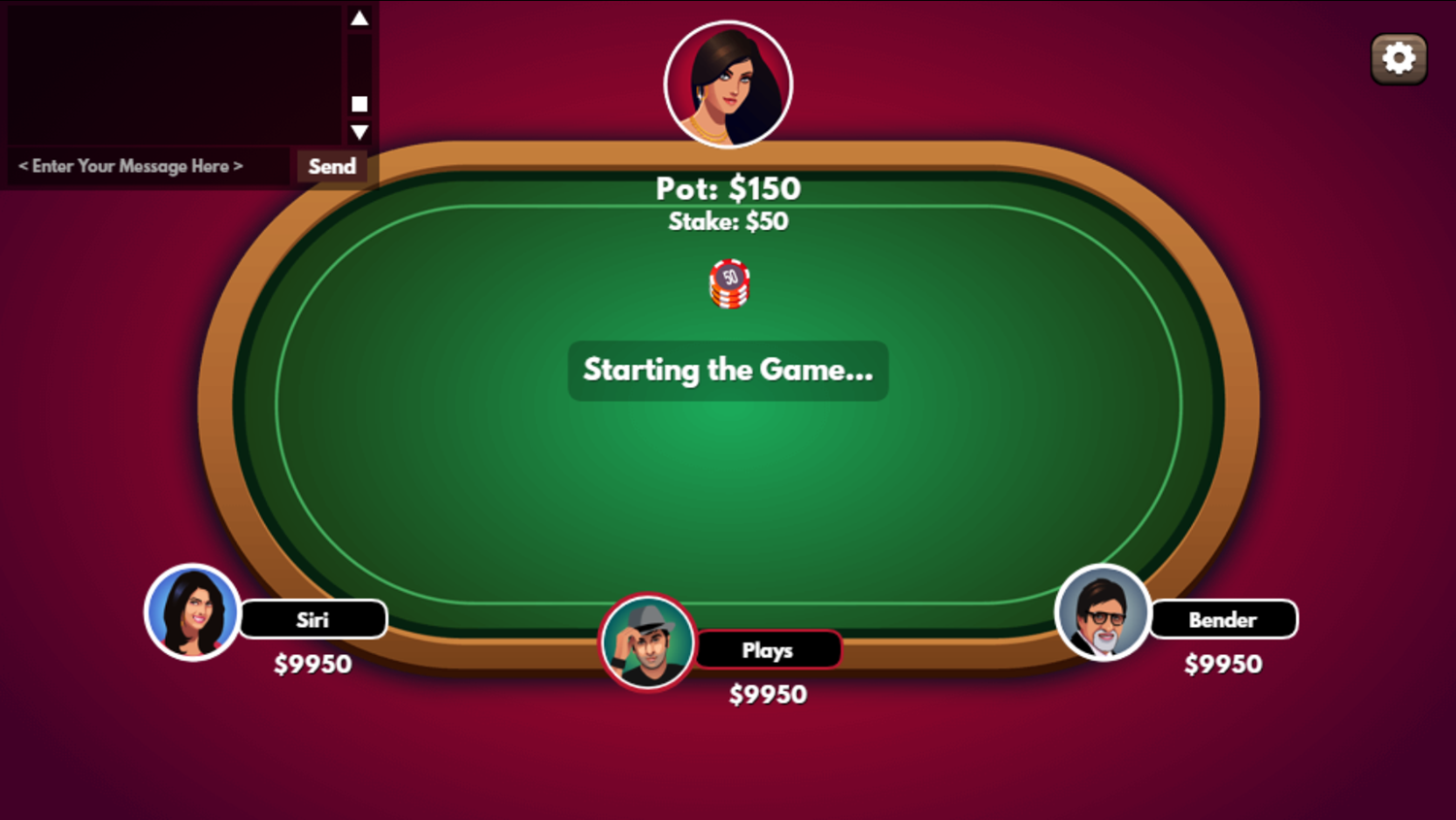 Teen Patti Game Start Screenshot.