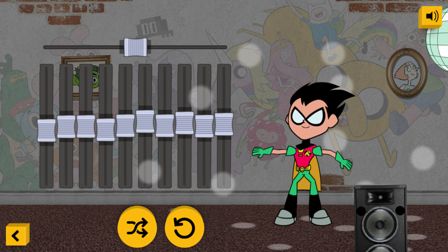 Teen Titans Go Animation Game Play Screenshot.