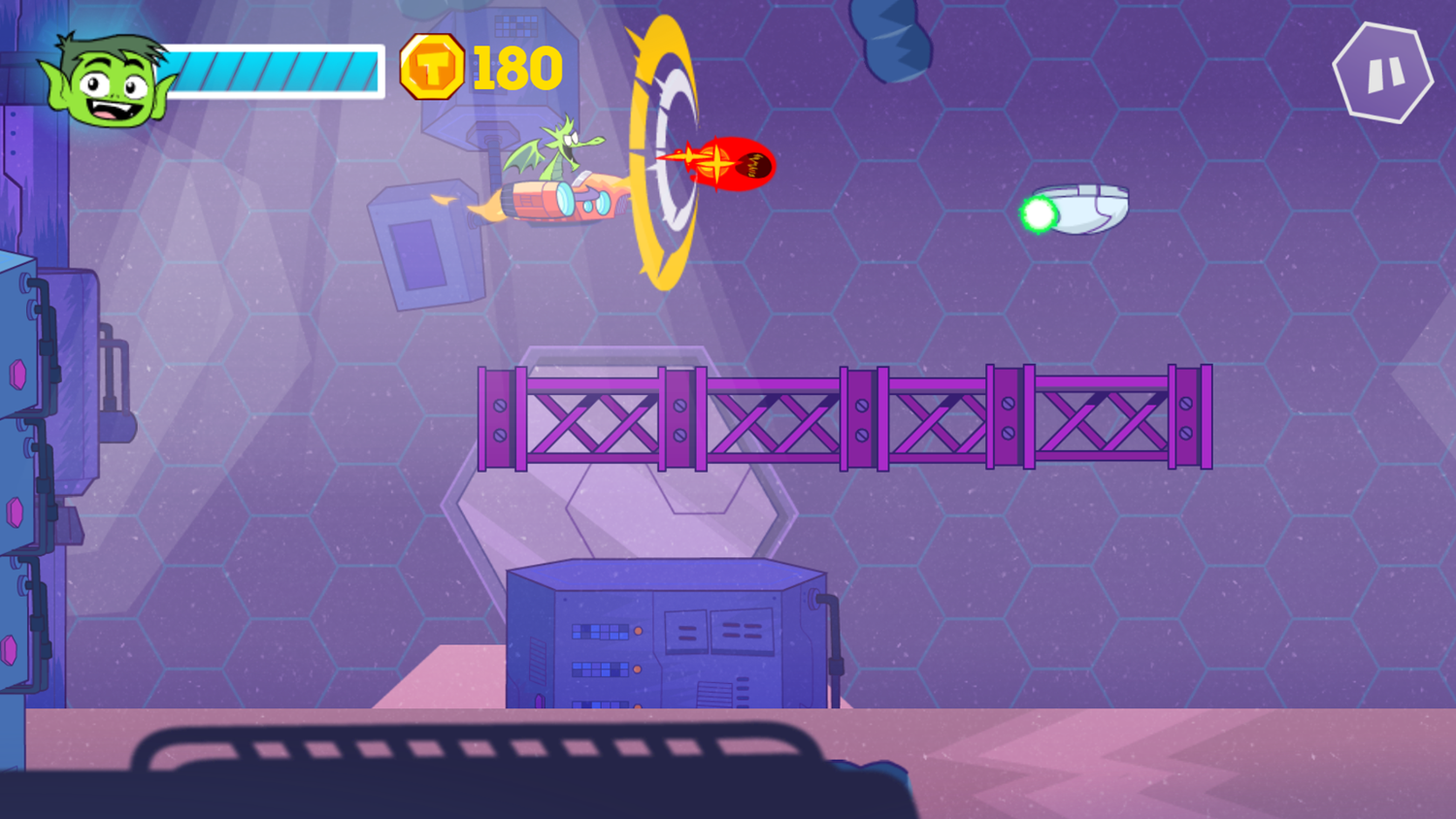 Teen Titans Go Attack of the Drones Game Control Beastboy Screenshot.