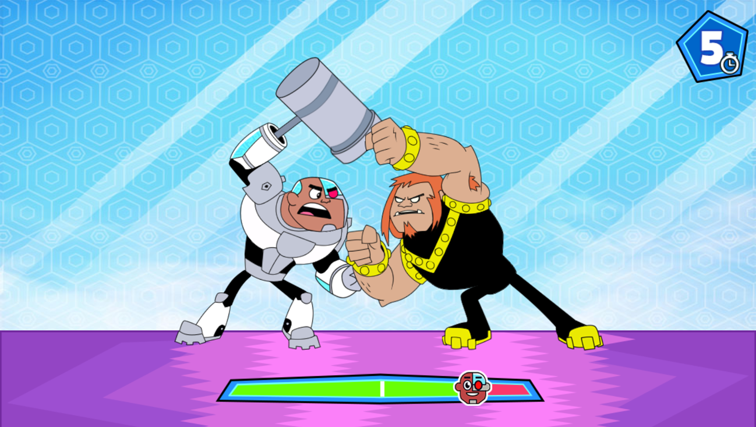 Teen Titans Go Jump City Rescue Game Boss Fight Play Screenshot.