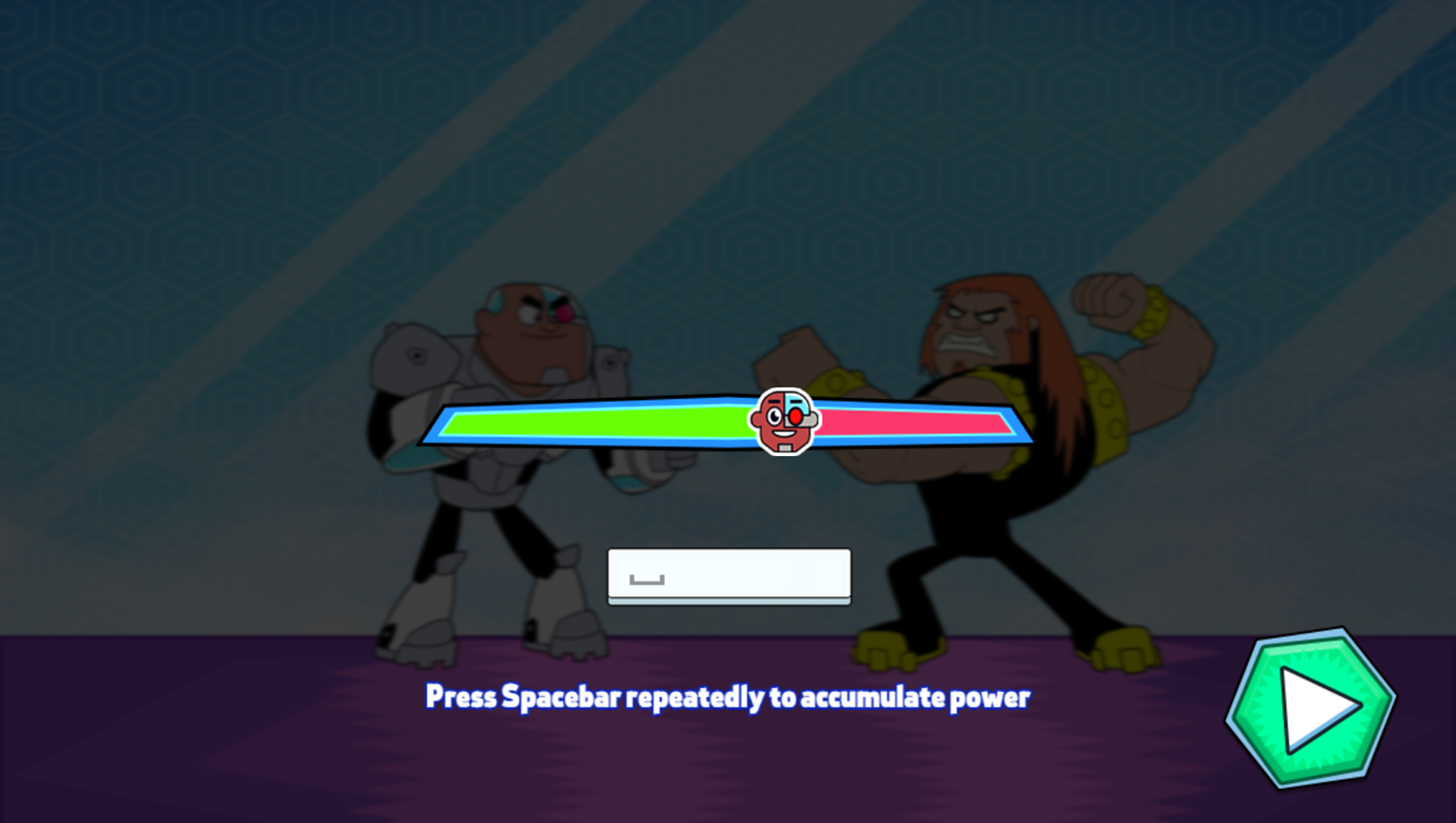 Teen Titans Go Jump City Rescue Game Boss Fight Screenshot.