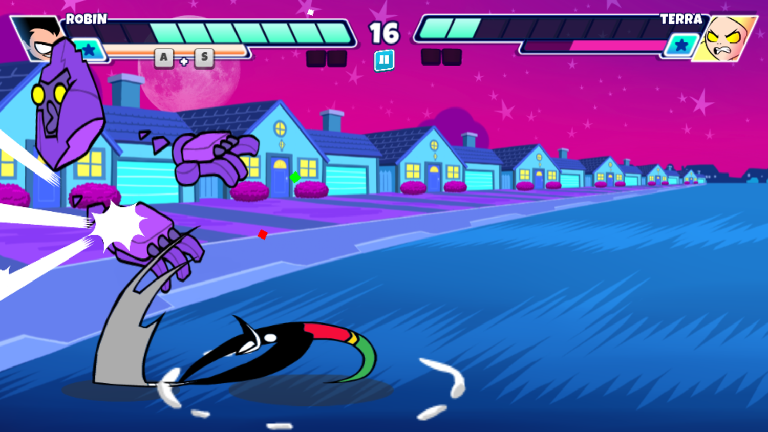 Teen Titans Go Jump Jousts 2 Game Play Screenshot.