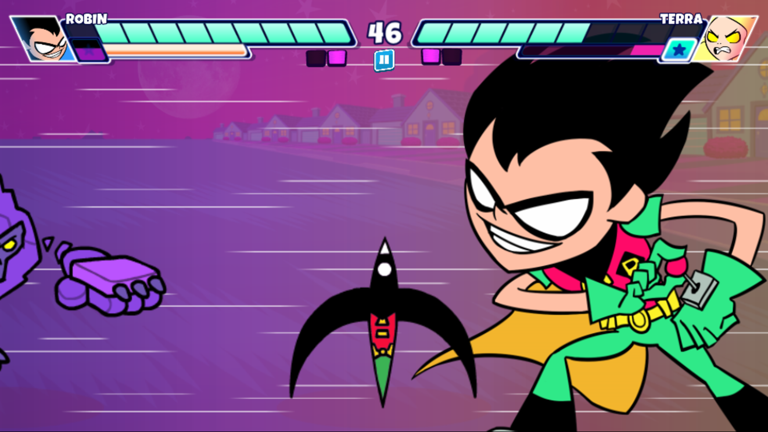 Teen Titans Go Jump Jousts 2 Game Special Attack Screenshot.