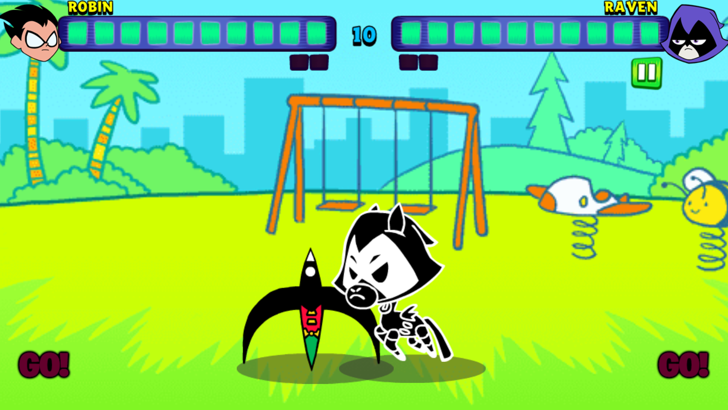 Teen Titans Go Jump Jousts Next Round Screen Screenshot.