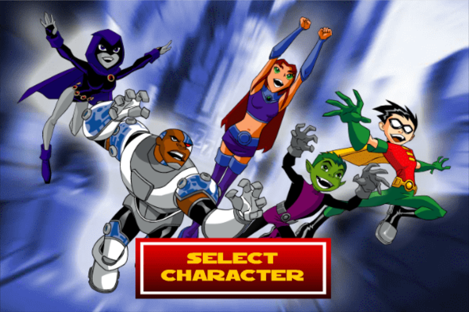 Teen Titans Go One on One Character Select Screenshot.