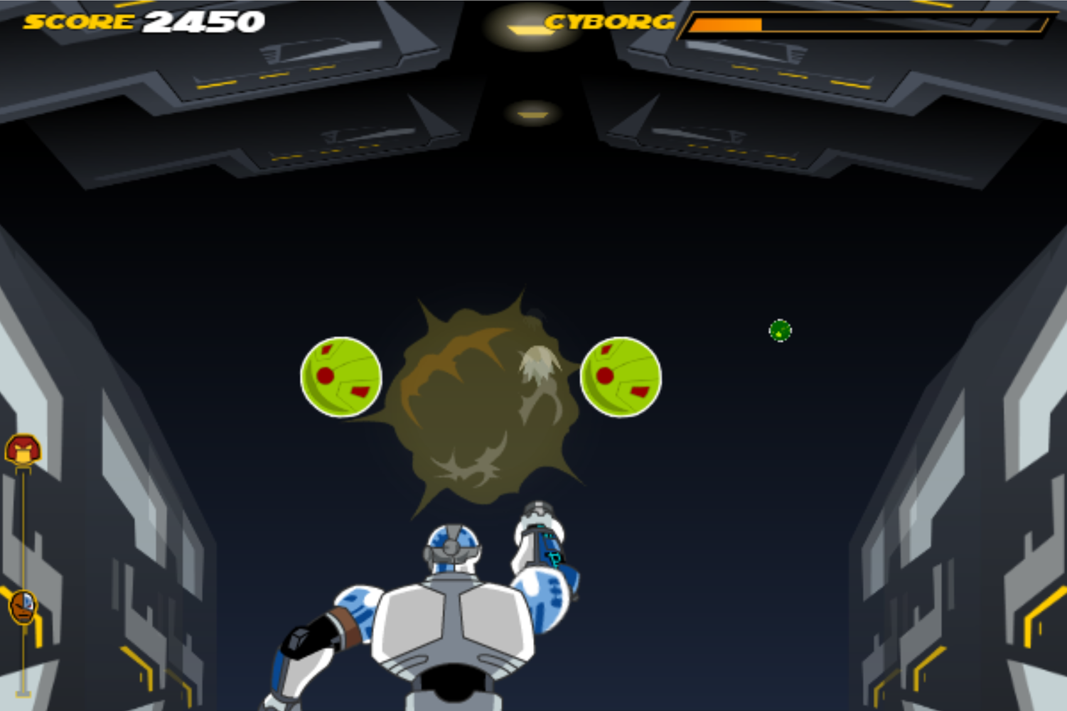Teen Titans Go One on One Cyborg Game Screenshot.
