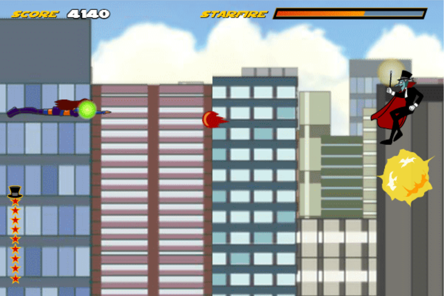 Teen Titans Go One on One Game Screenshot.