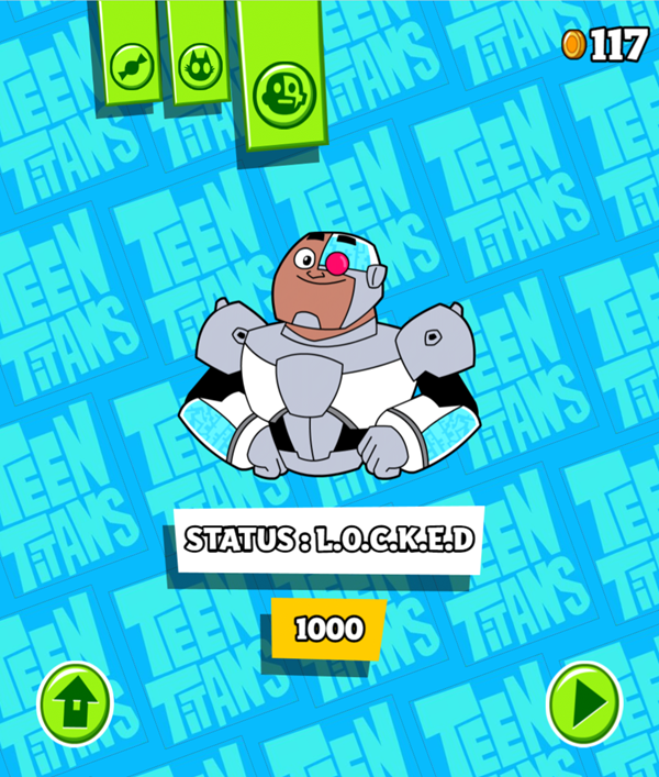 Teen Titans Go Cyborg Locked Screenshot.