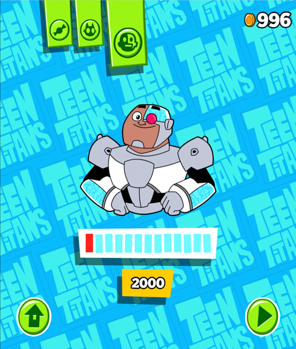 Teen Titans Go Smashy Pinata Cyborg Unlocked Screenshot.