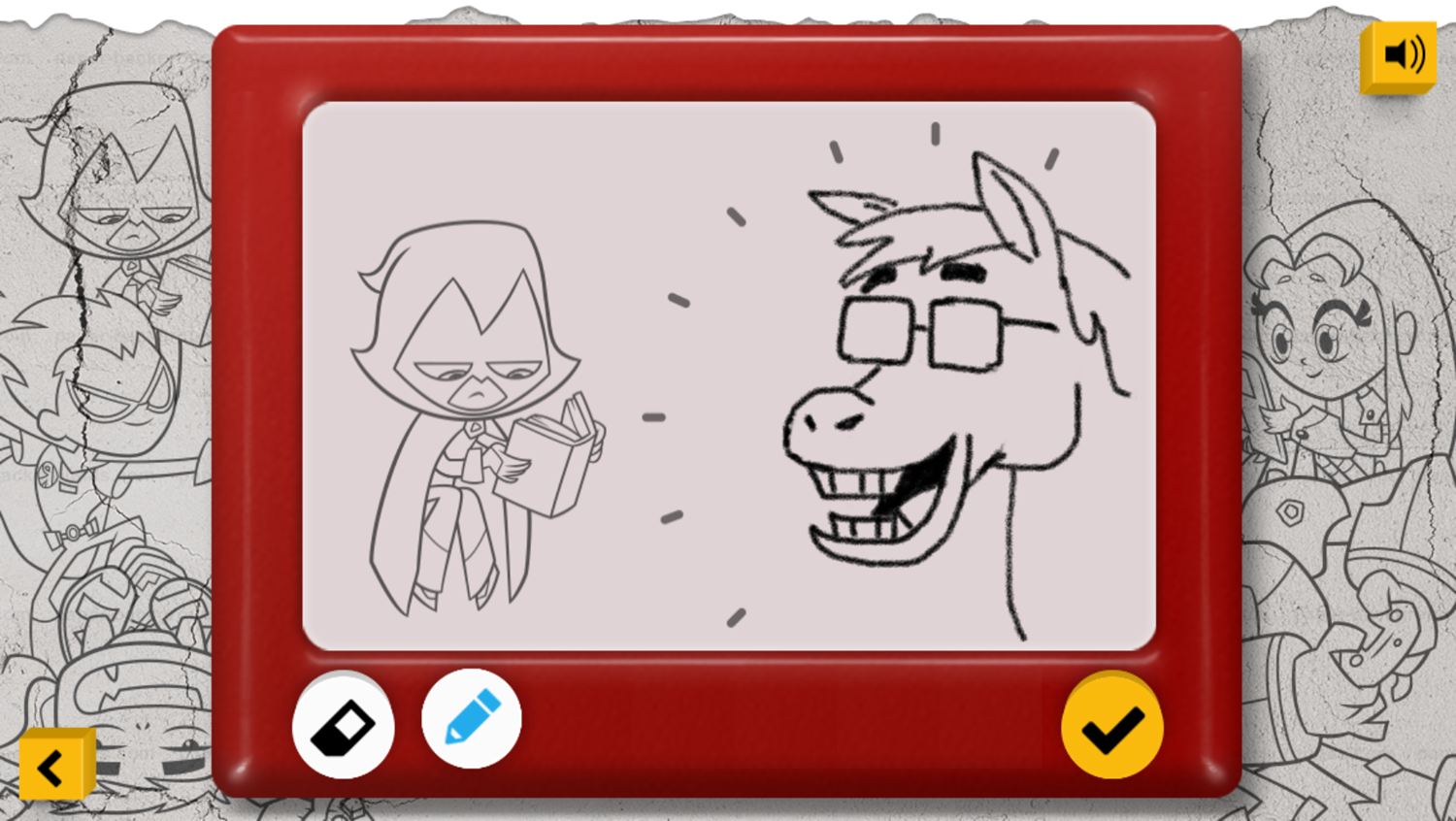 Teen Titans Go Storyboard Game Artwork Sketch Screenshot.