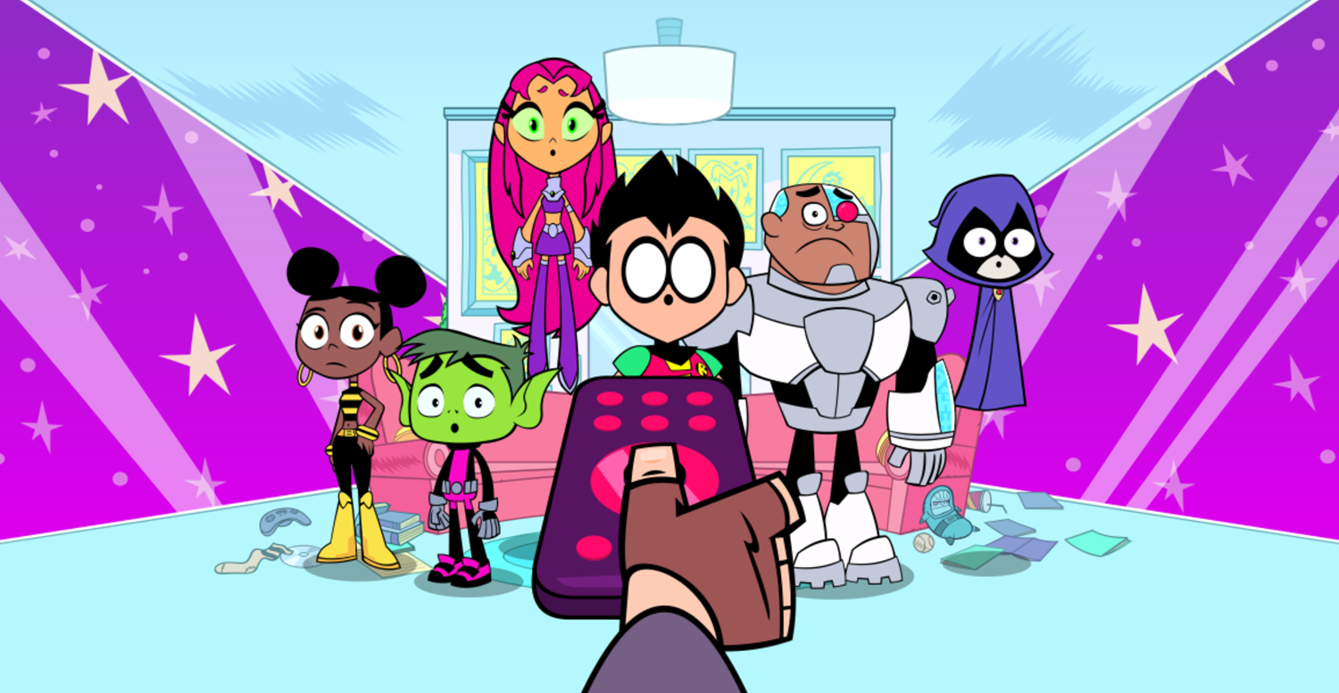 Teen Titans Go Zapping Run Introduction Remote Screenshot.