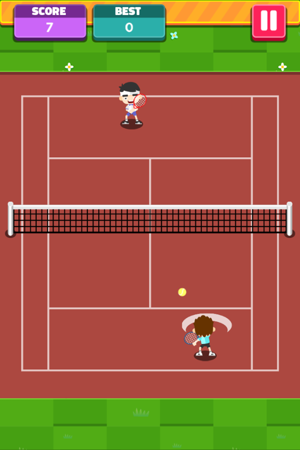 Tennis Game Play Screenshot.