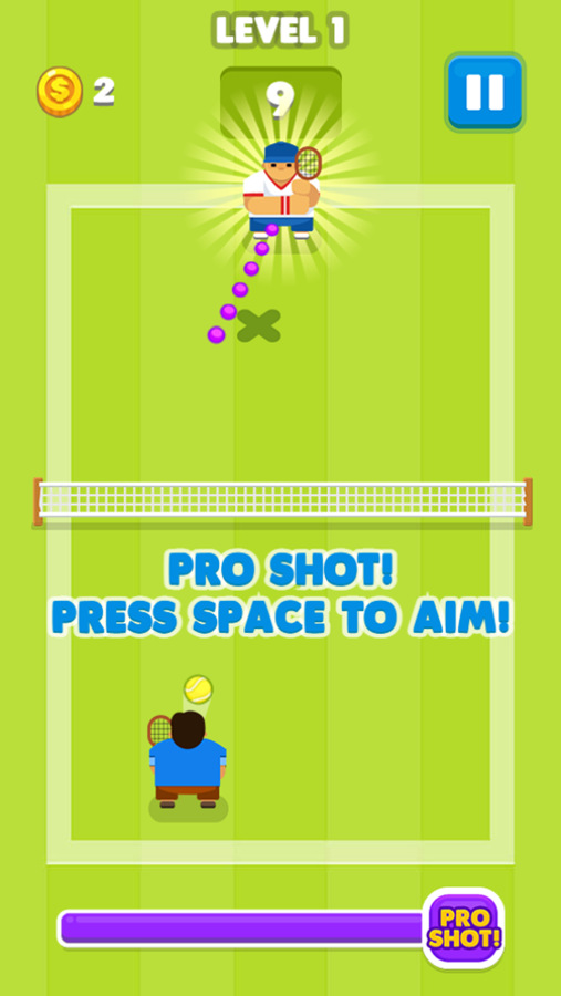 Tennis is War Game Pro Shot Screenshot.