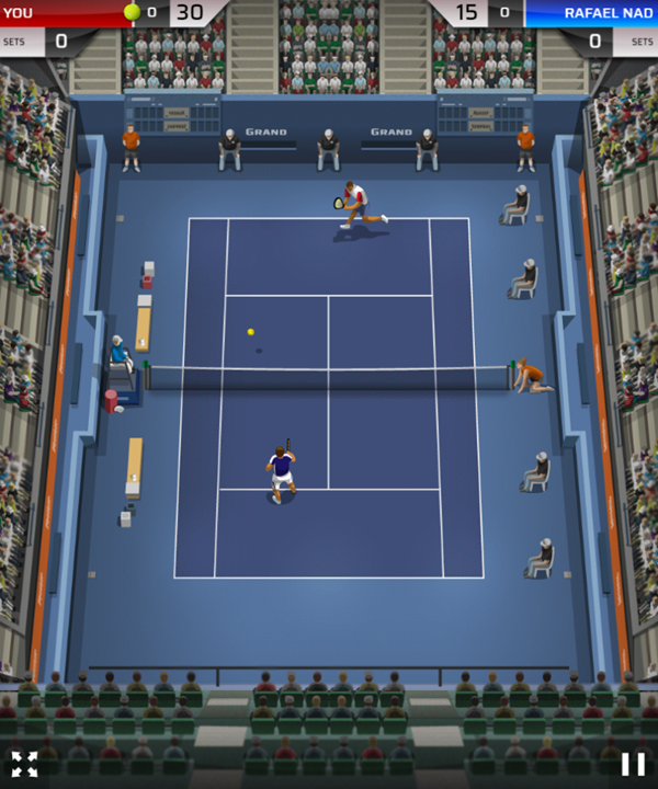 Tennis Open 2020 Game Play Screenshot.