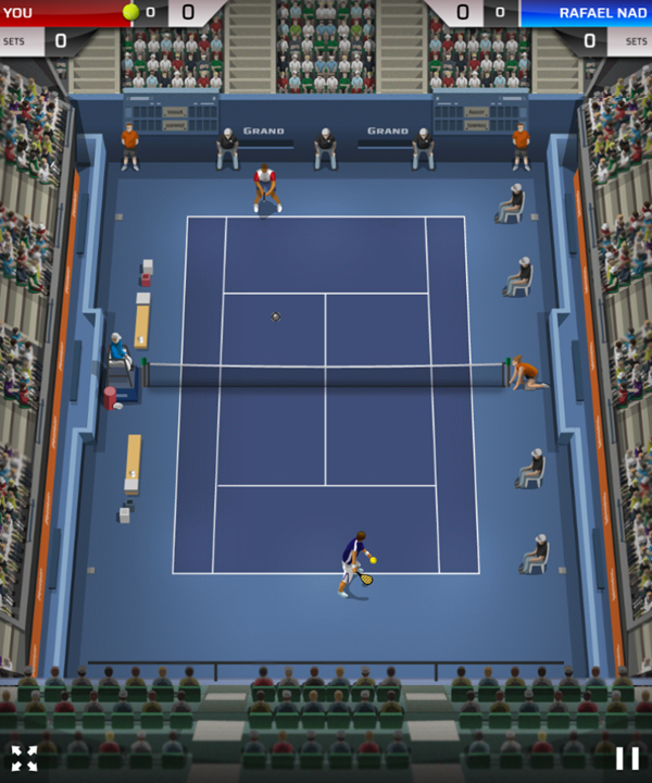Tennis Open 2020 Game Start Screenshot.