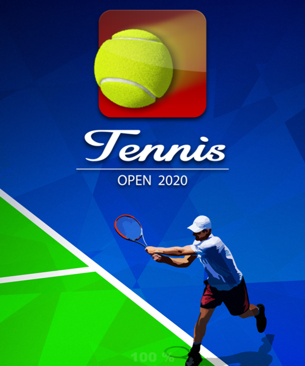 Tennis Open 2020 Game Welcome Screen Screenshot.