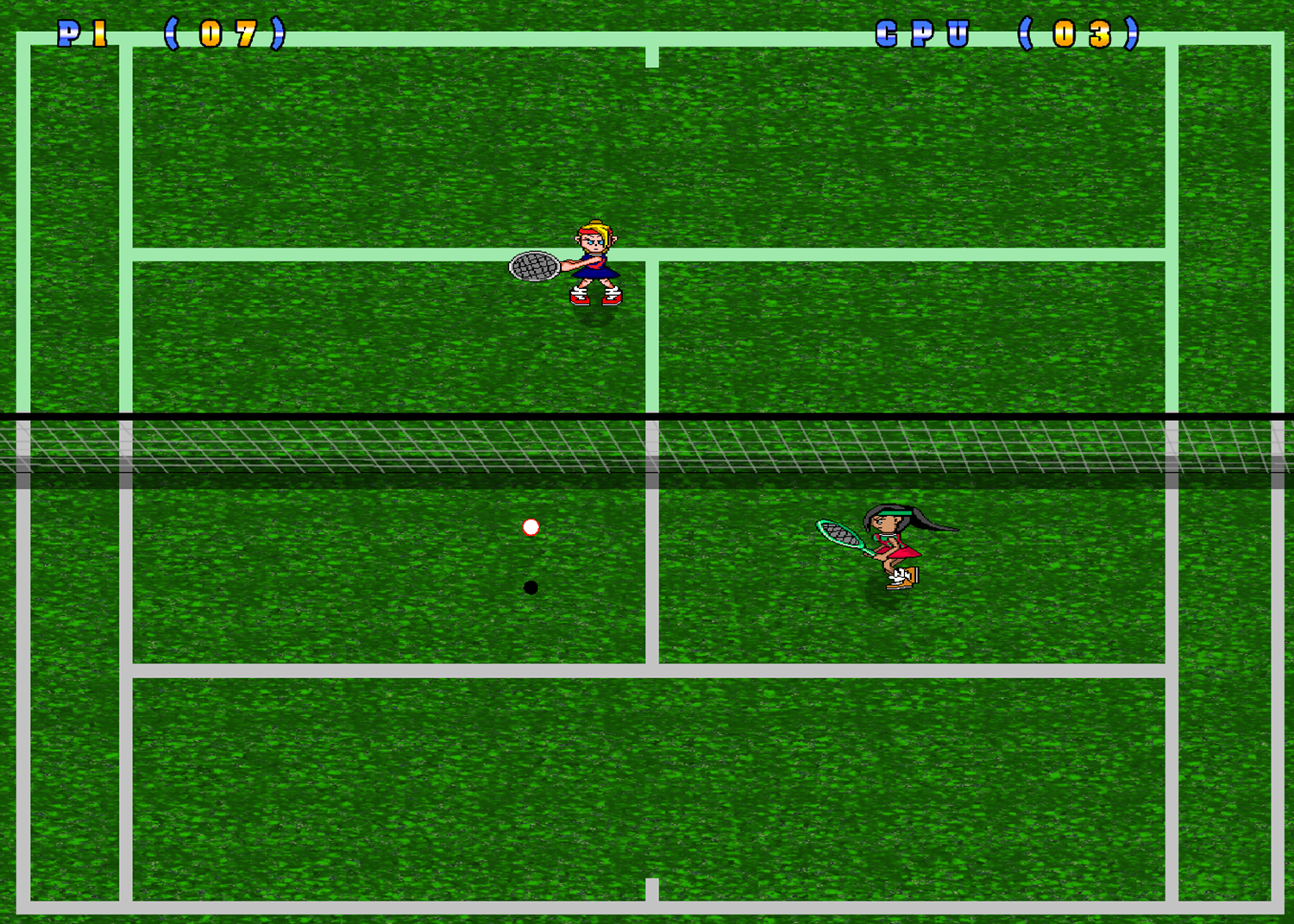 Tennis X Game Play Screenshot.