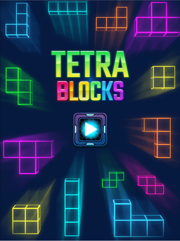 Tetra Blocks Welcome Screen Screenshot.