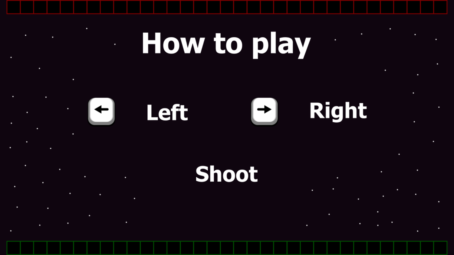 Tetris Invaders Game How To Play Screenshot.